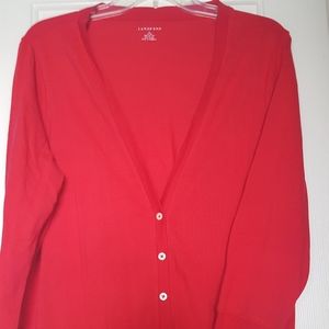 Land's End cardigan sweater L